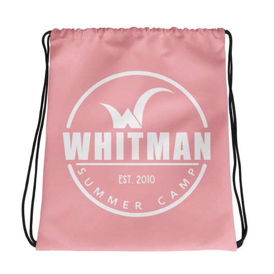 Whitman Summer Camp Drawstring Bag (Pink)