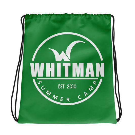 Whitman Summer Camp Drawstring Bag (Green)